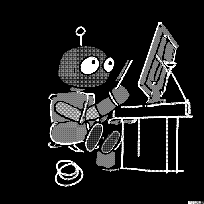 cartoon cute dalle drawing itself